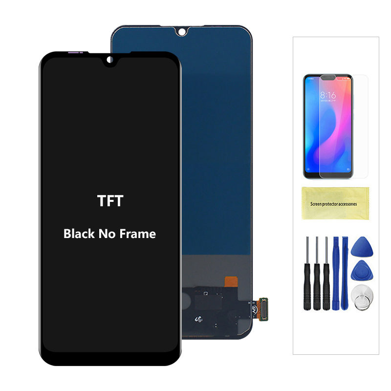 AMOLED for Mi A3 M1906F9SH Display with Frame, for Xiaomi Mi CC9e Lcd Display Touch Screen Digitizer Assembly Replacement CC9E: Linen