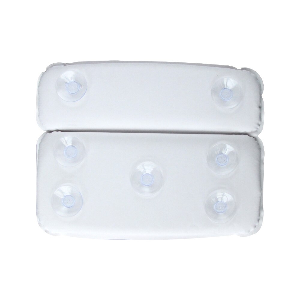 Spa Bath Pillow Suction Cups Extra Soft 2-Panel for Shoulder Neck Support Fits Any Size Tub