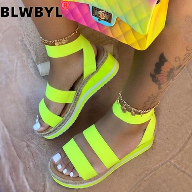 Kvinder sko platform sandaler tyk bund damer sandaler peep toe beach chaussures femme platform sandaler sommer sko kvinde