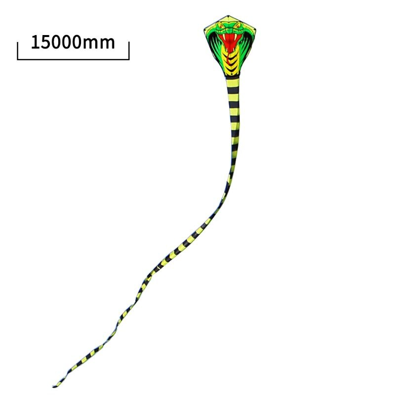 8m/26.25ft 15m/49.21ft cartoon-mamba-schlangen-drachen gfk-stange flugsport strand-kitesurfen kinder familie outdoor-sport