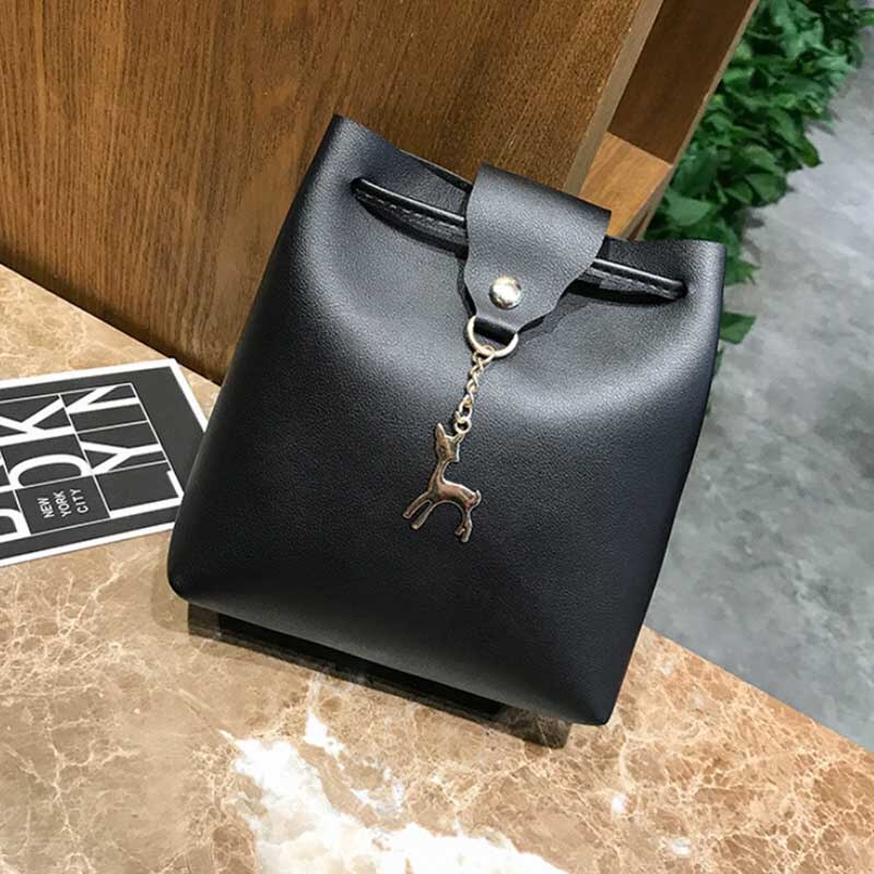 nouvelle et bonne PU nouvelles femmes sac à main sacs à bandoulière fourre-tout sac à main messager Hobo sacoche sac à bandoulière (noir)