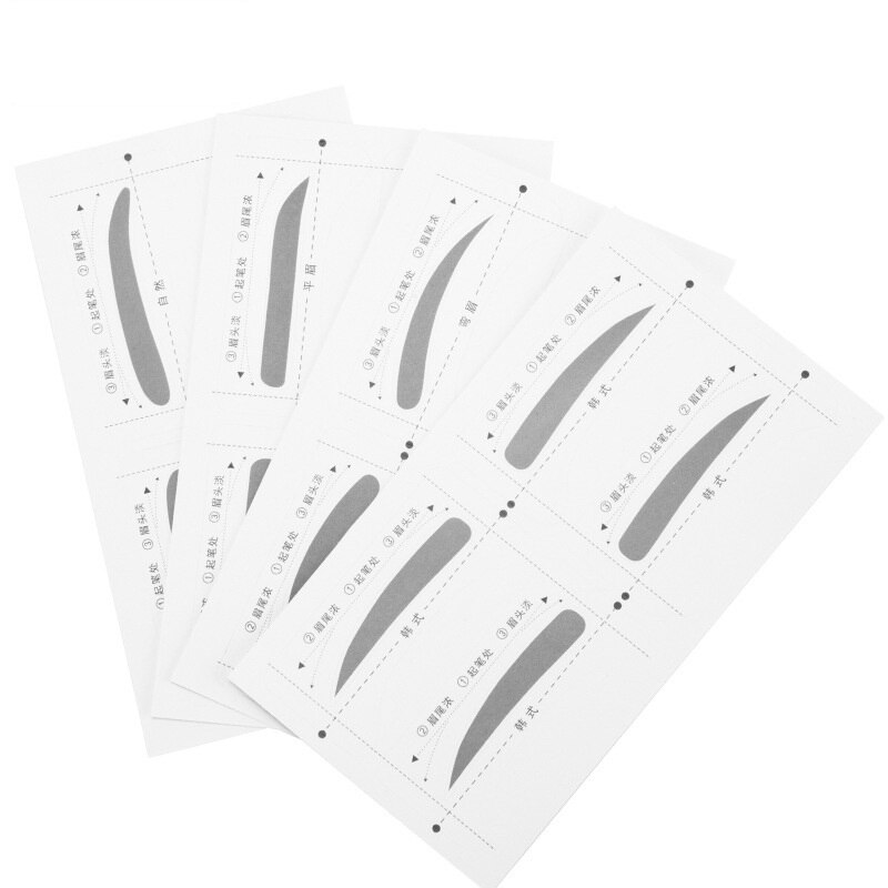 32 Paren/set Professinal Mode Wenkbrauw Sjabloon Stickers Eye Brow Wenkbrauw Stencils Tekening Kaart Stencil Makeup Tools