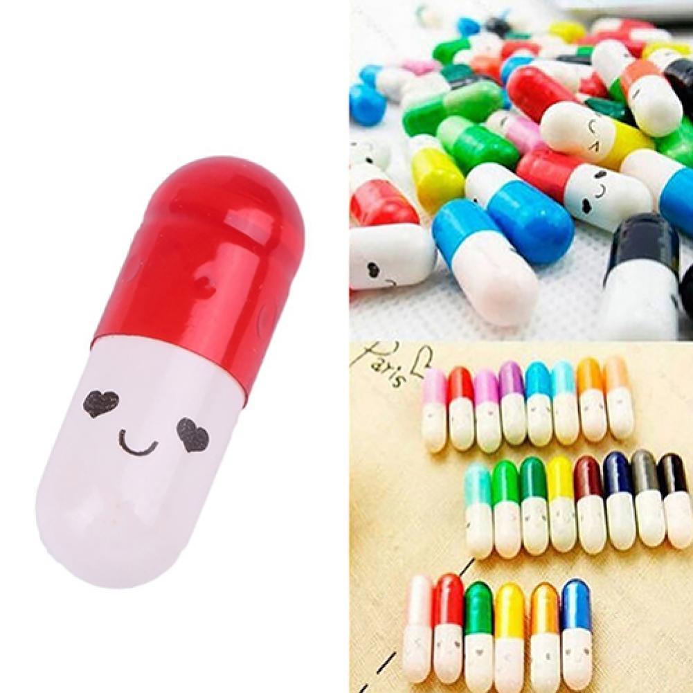 50 Pcs Mini Capsule Fles Leuke Liefde Vriendschap Bericht Pil Vorm Wens Fles