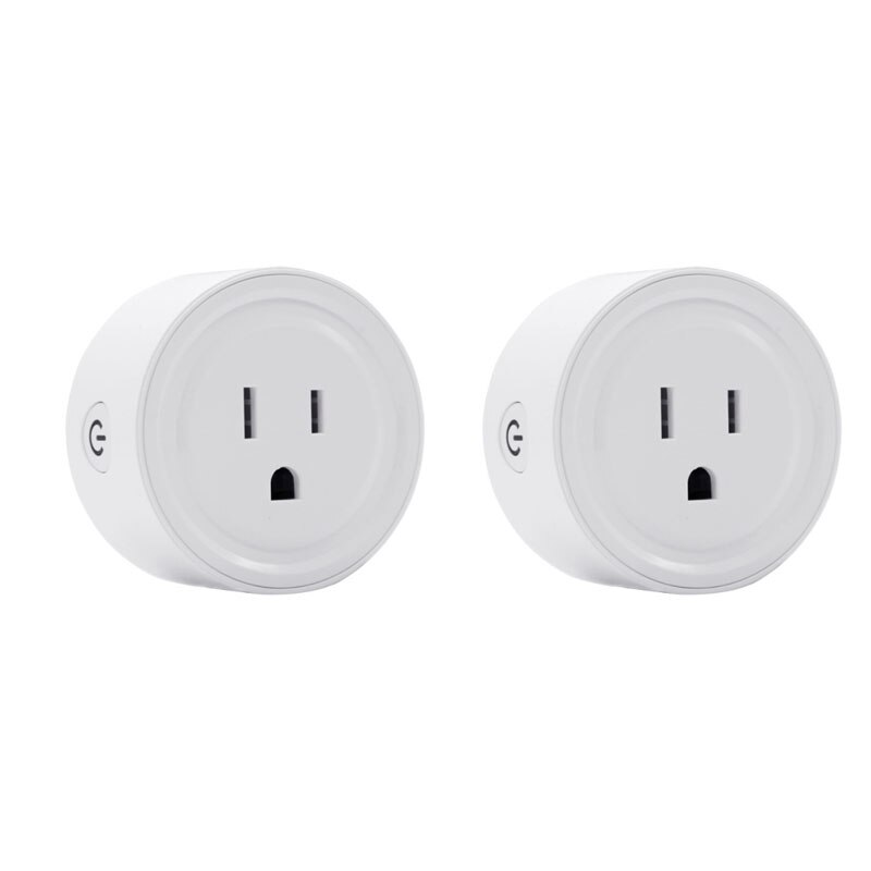 Wifi Smart Plug Outlet Afstandsbediening Us Plug Socket Voor Echo Alexa Google Thuis Voice Control Smart Socket Verlichting Accessoires: 2pcs