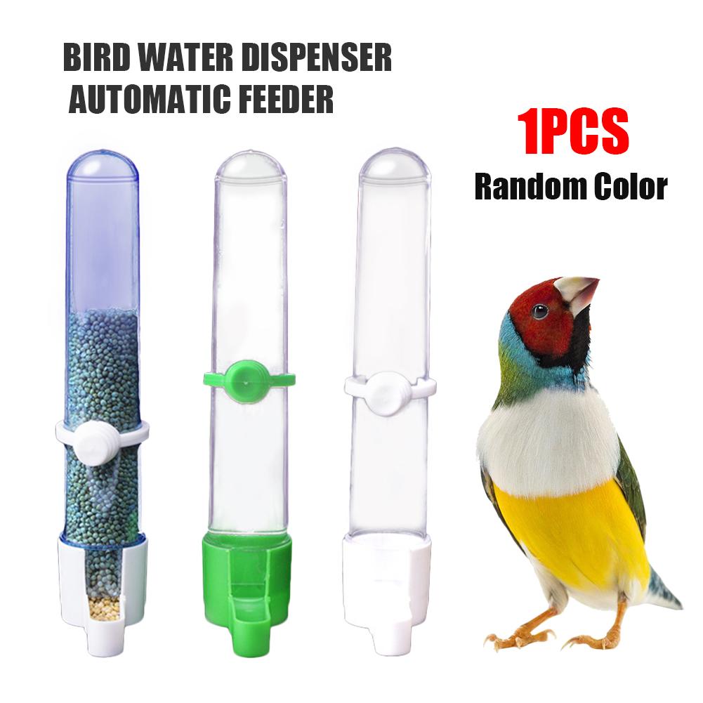 Bird Water Dispenser Automatic Water Fountain Parrot Food Box Feeder Cage Accessories: Default Title