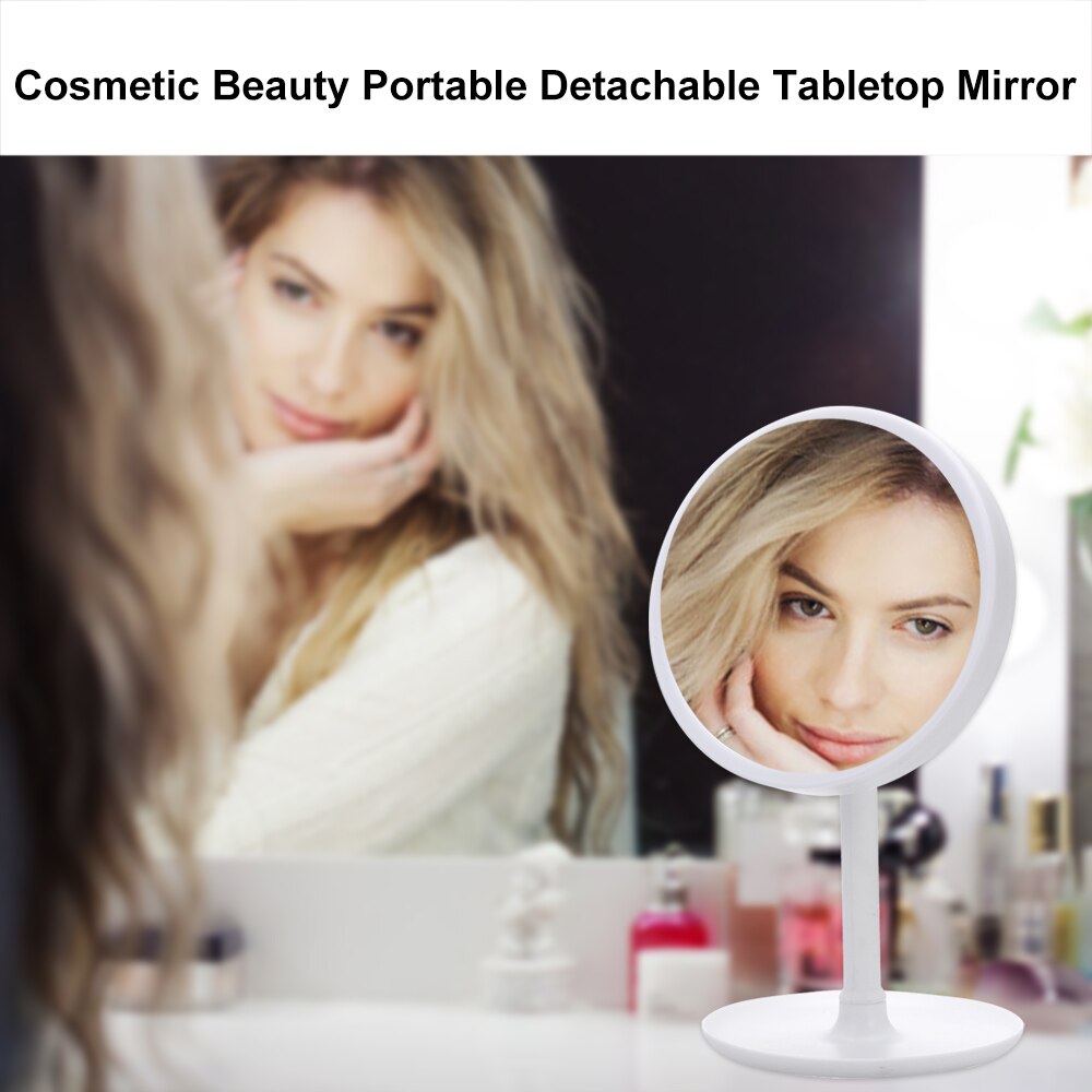 Makeup Backlit Mirror Light With Natural White LED with Fan Vanity Mirror Detachable/Storage Base 3 Modes 5X Magnifier Mirror