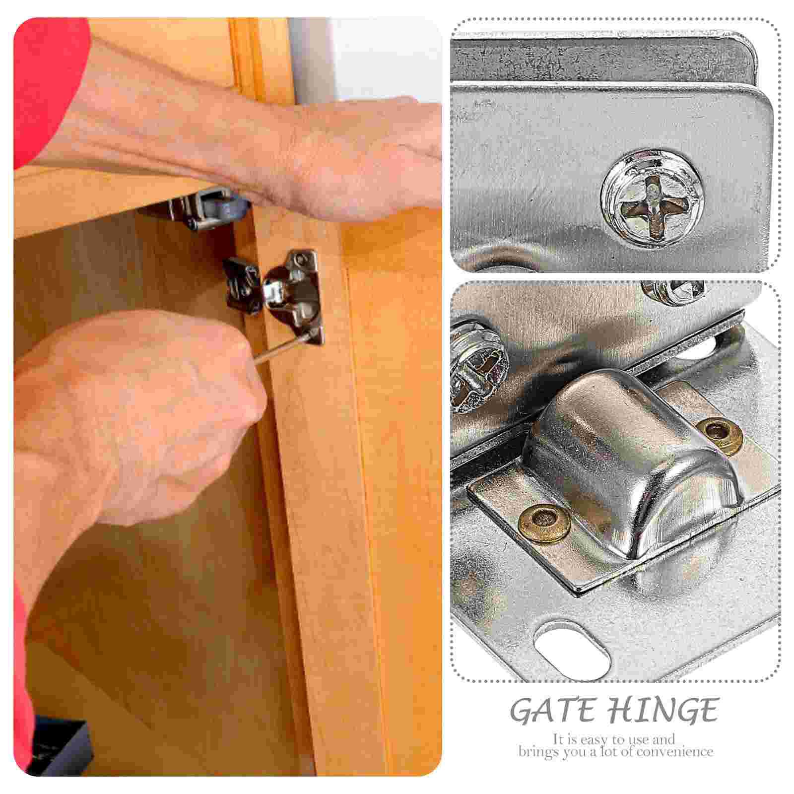 4pcs Glass Door Clip Hinge Glass Gate Pivot Hinge Glass Shower Door Hinges