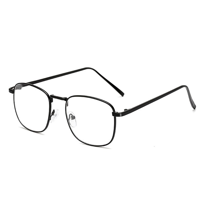 gafas con montura metálica clásicas Retro elegantes para mujer, gafas de de , gafas cuadradas Unisex transparentes: 3004-1