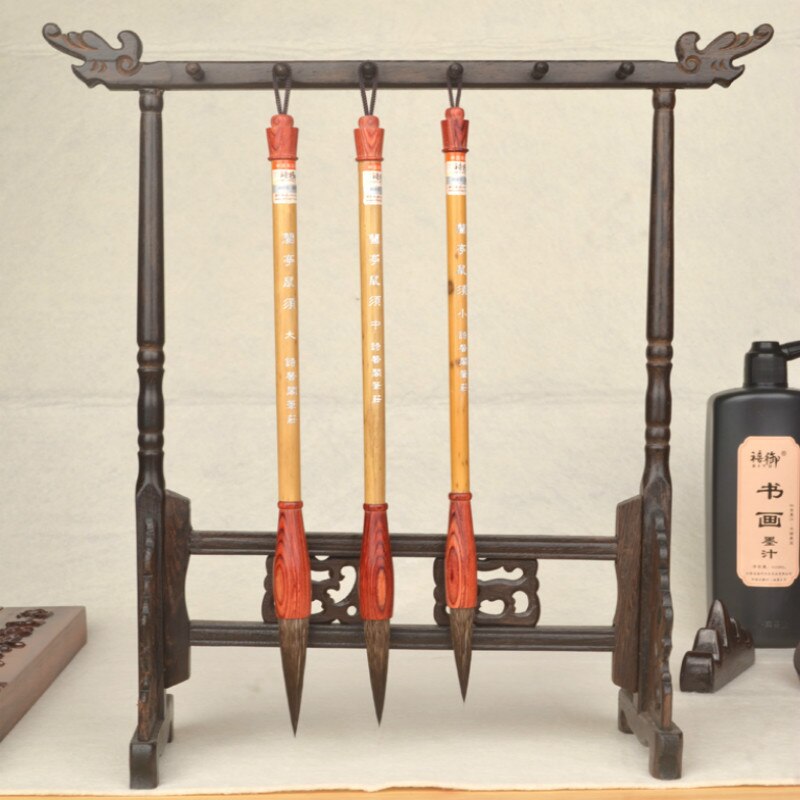 Chinese Calligraphy Brush Pen Set Mouse Whisker Chinese Calligraphy Creation Brushes Adult 3pcs Chinese Painting Brush Pen