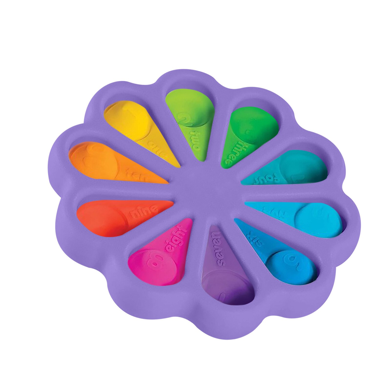 Fidget Simple Dimple Toy Flower Fidget Toys Stress Relief Hand Toys Early Educational for Kids Adults Anxiety Autism Toys: I