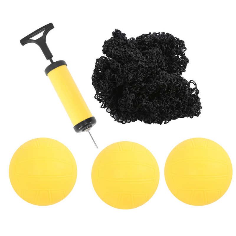 Mini Strand Volleyball Ball einstellen draussen Sport Mit 3 Bälle Volleyball Netz Rasen Fitness Ausrügestochen