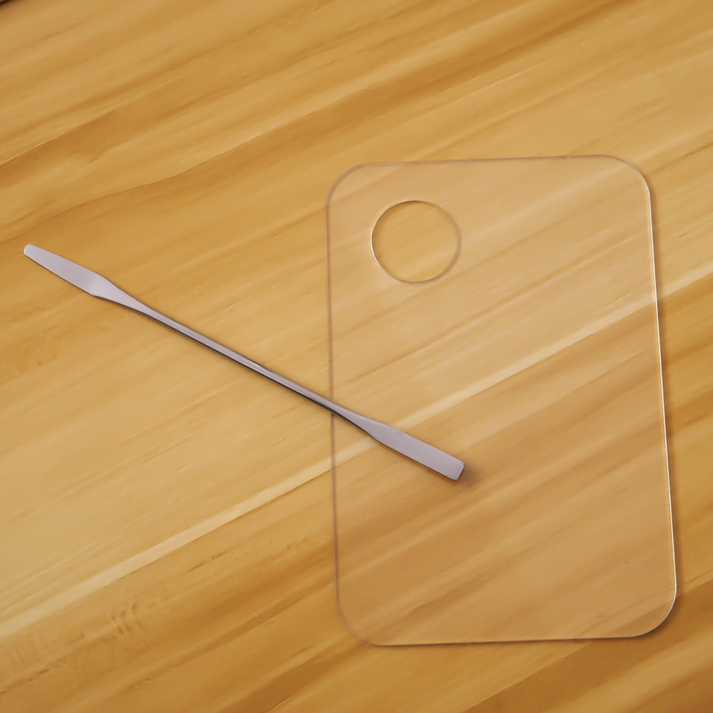 machen-hoch-Palette Mischen Palette Stange Edelstahl machen-hoch Universal- Cutter Manikübetreffend Nagel Kunst paletten mit Spachtel sätze Nagel werkzeug