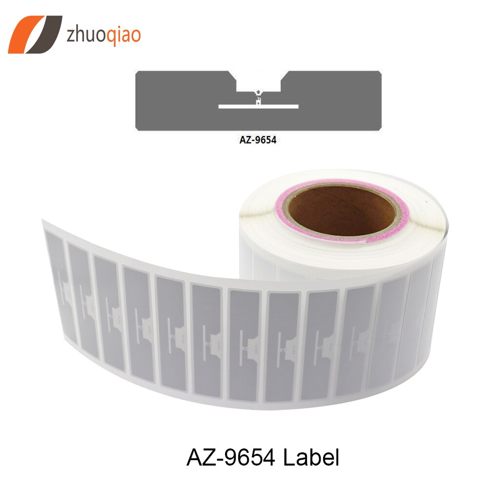 Njzq 50Pcs Epc Gen2 ISO18000-6C Wit 840-960Mhz Uhf Alien H3 Rfid Tag: 9654 RFID Label