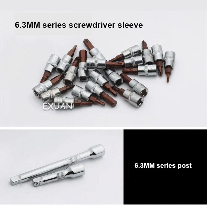 46-Piece Tool Set / Socket, Ratchet Wrench, Hexagonal Screwdriver, Auto Repair Tool Set Combination / Hardware Tool Box