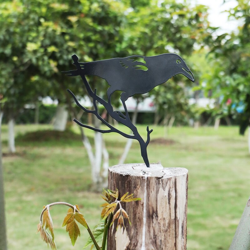 Metalen Vogel Stalen Profiel Achtertuin Art, Vogel Boomtak Art, Geschikt Voor Outdoor Decoratie Van Tuin En Binnenplaats