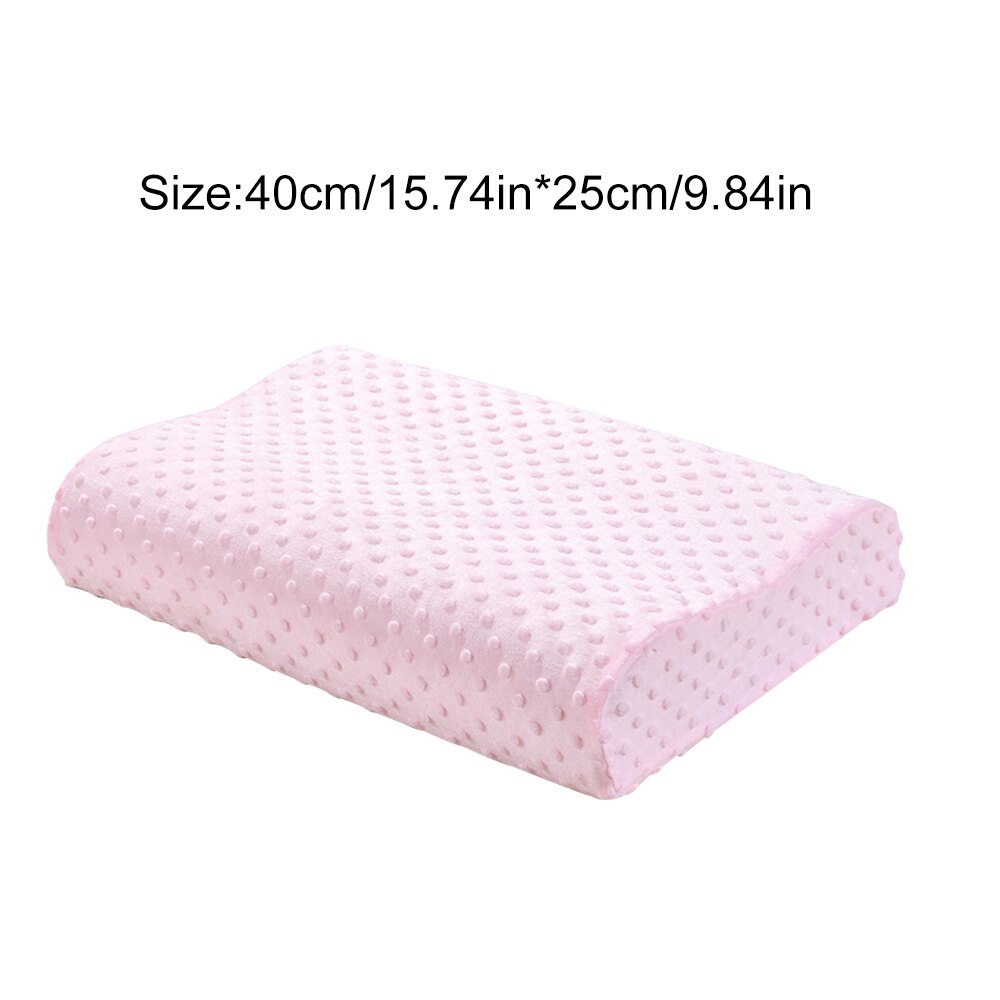 DIDIHOU 3 Farben Memory Foam Kissen Orthopädische Kissen Latex Hals Kissen Faser Langsam Rebound Weiche Kissen Massager Gesundheit Zervikale: pink 40x25cm