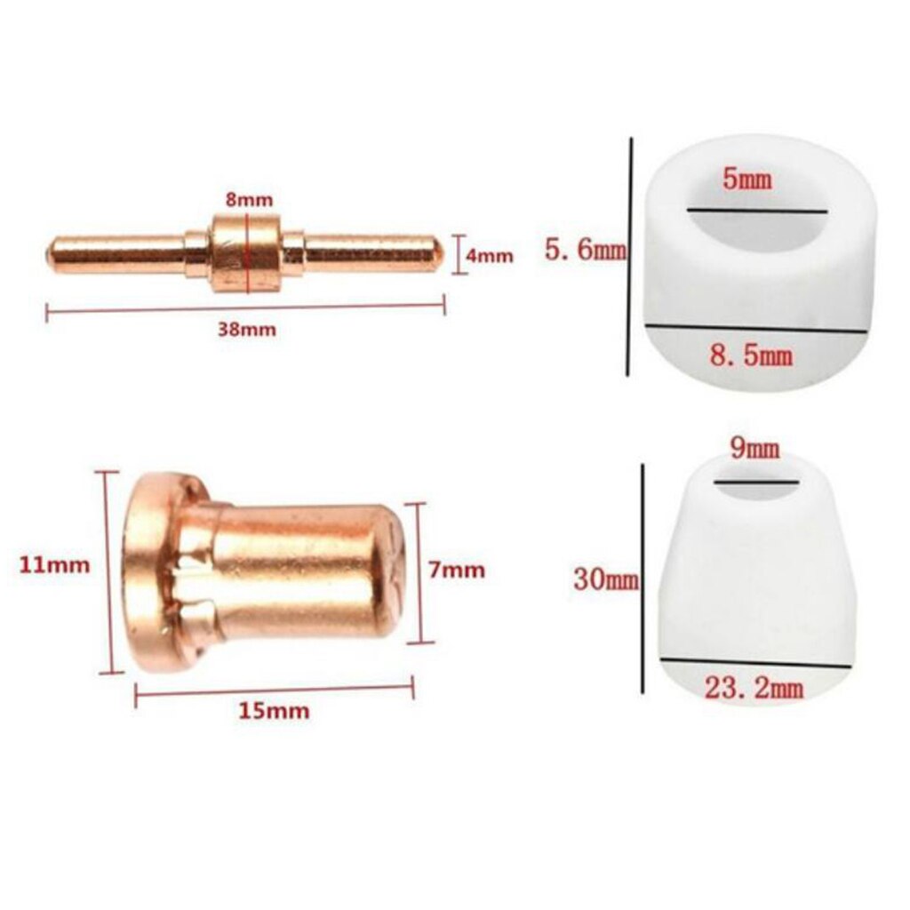 100Pcs Air Plasma Cutter Consumables Extend Fit Soldering iron Soldering Station for PT-31 LG-40 Torch CUT-40 50