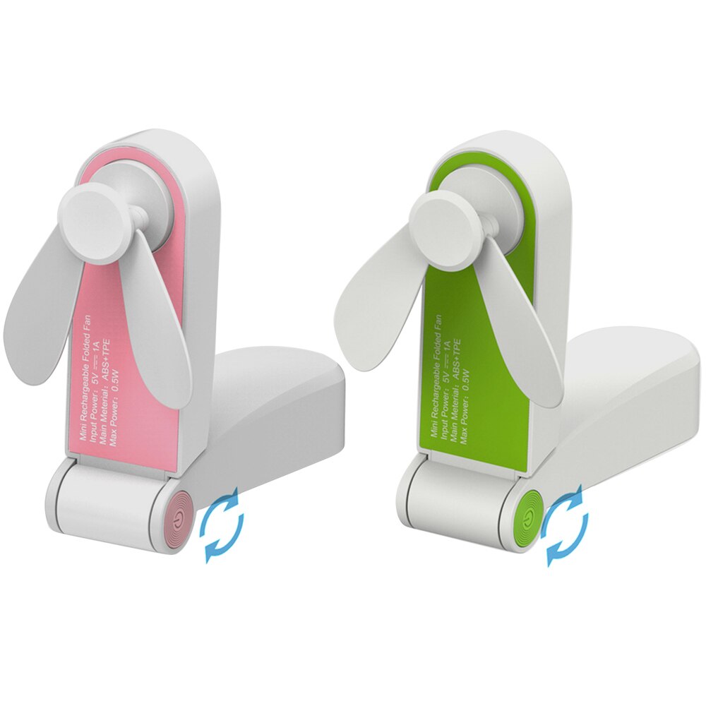 USB Pocket Folding Fans Electric Portable Fans Household Appliances Desktop Electric Home Office Handheld Fan