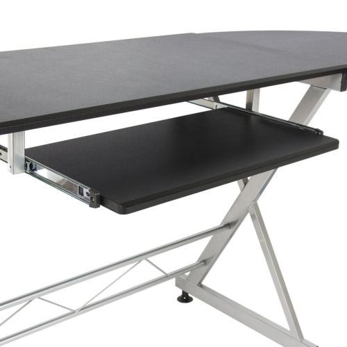 L-Shape Computer Desk Office Home Corner Desk Workstation PC Laptop Work Table