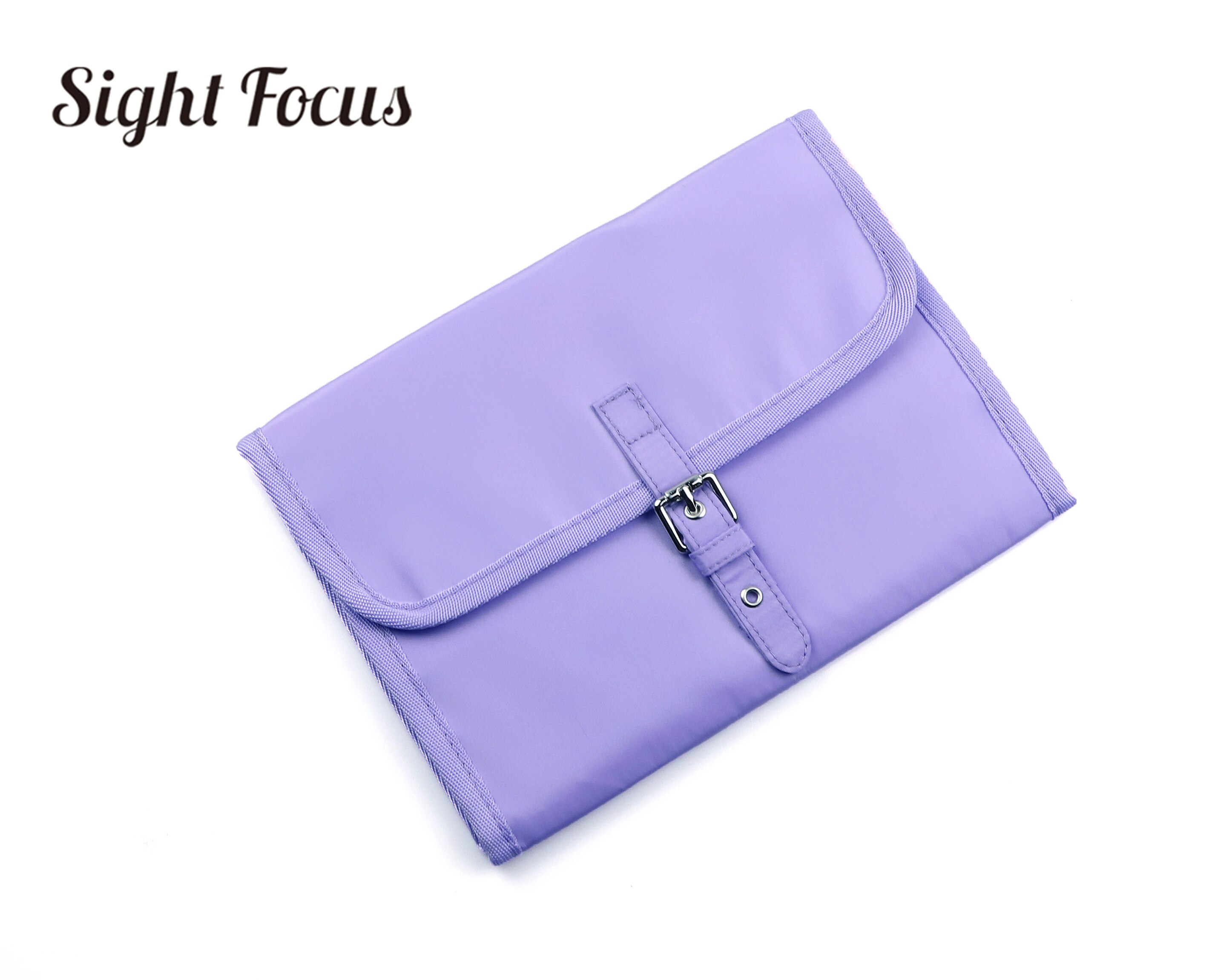 Reizen Horlogebanden Storage Case Voor Apple Samsung Horloge Band Strap Organizer Carry Bag Display Box Clutch Horloge Roll Houder Pouch: Lavender