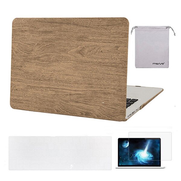 Mosiso laptophoes voor macbook air 13 inch,  a1466 a1369 + siliconen toetsenbordhoes + schermfolie + opbergtas