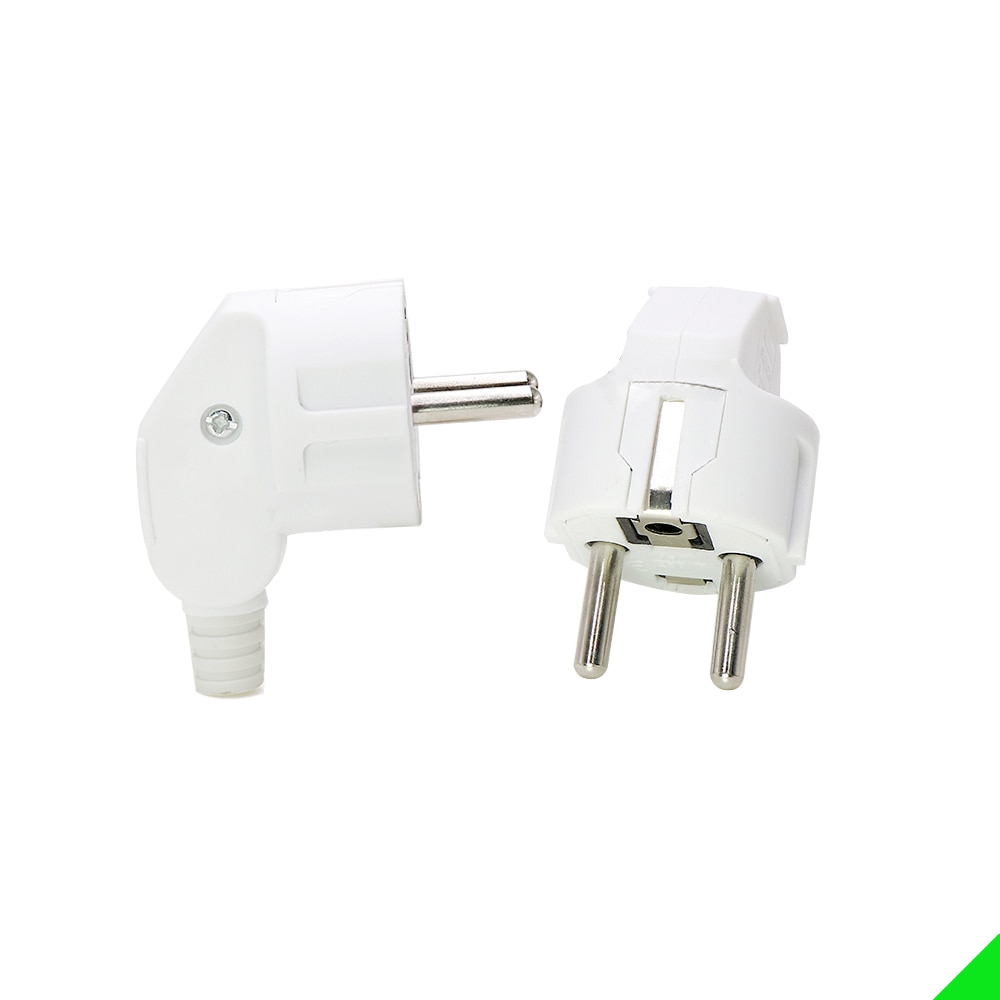 EU 16A Plug French Korea 4.8mm Pin DIY Rewireable Plug