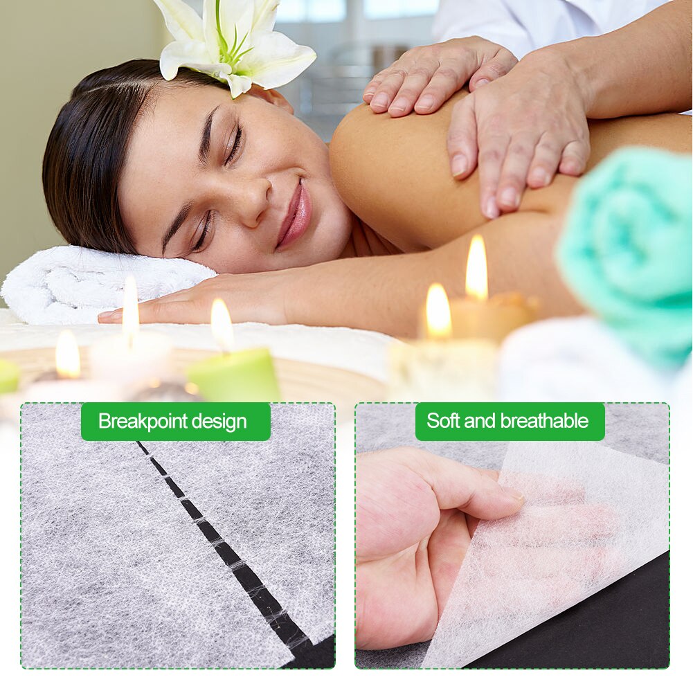 50 stk sengepapir lagner mat håndklæde non-woven bordbetræk tatovering levering massage sengebetræk engangslagner spa bordbetræk papir