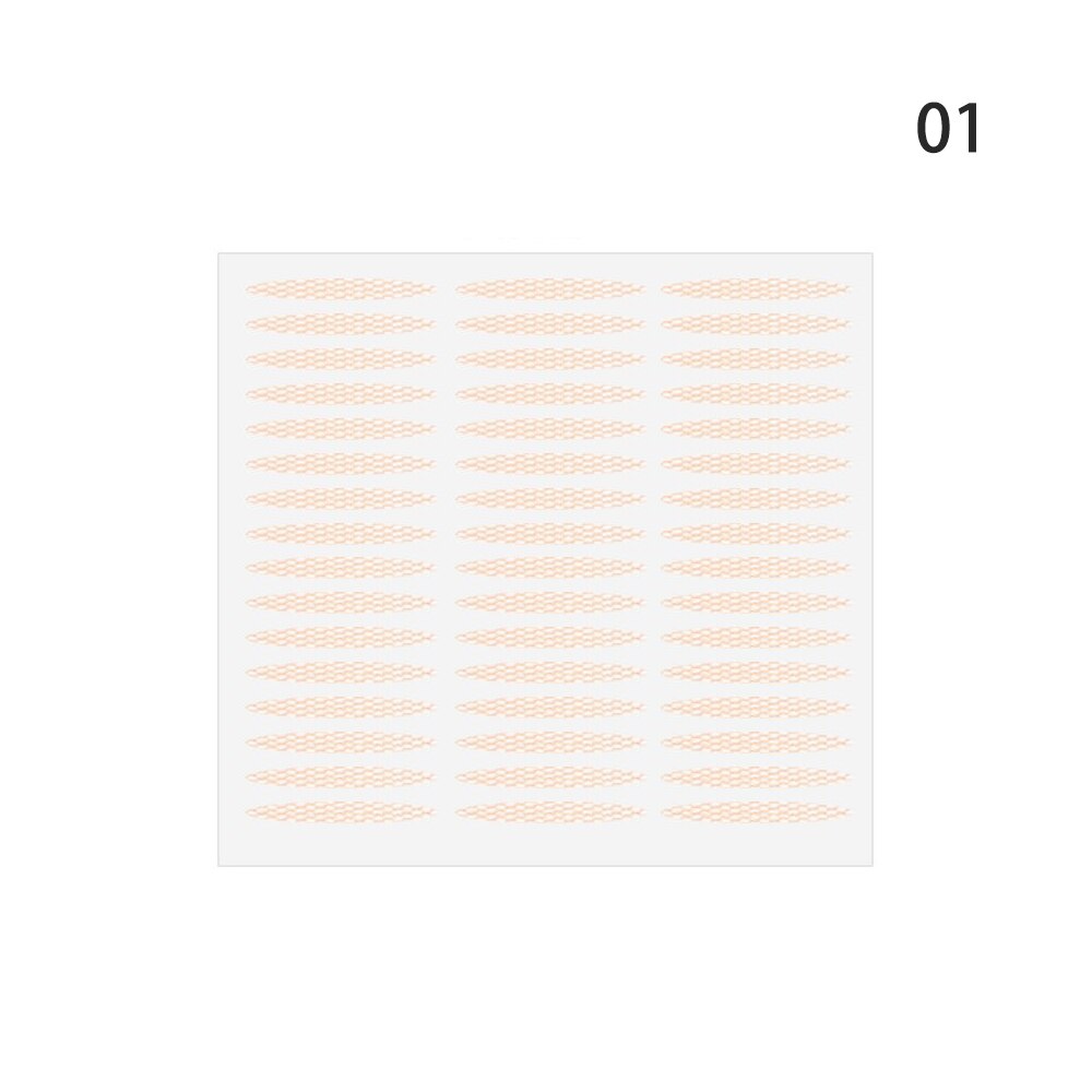 5 Vel Zelfklevende Onzichtbare Ooglid Sticker Magic Lace Fiber Dubbele Vouw Ooglid Tape Natuurlijke Transparante Grote Ogen make Up Tool: 1