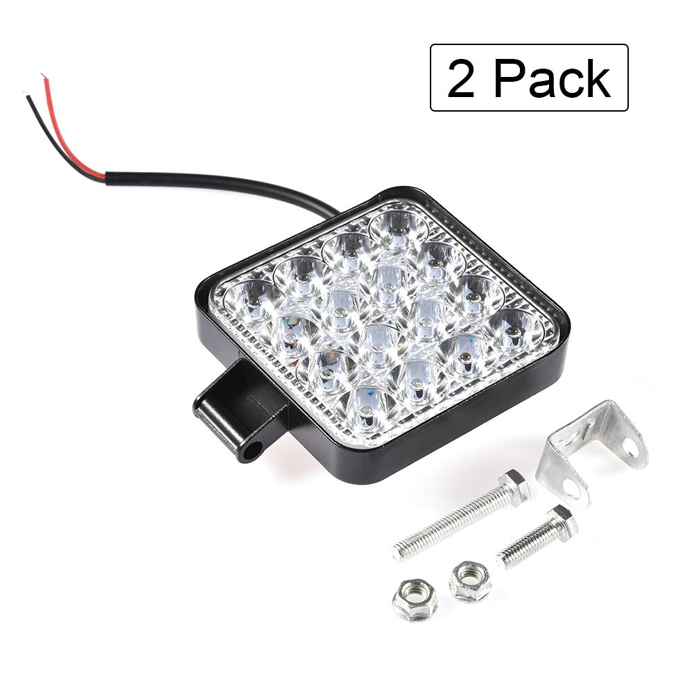 48w Square Work Light LED Flood Beam Lights 30 Deg... – Grandado