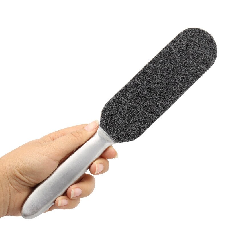Pedicure Voet Dode Huid Remover Rvs Voetrasp Scrubber Met 10 Pcs Gratis Refill Grutten Vervanging Pads J
