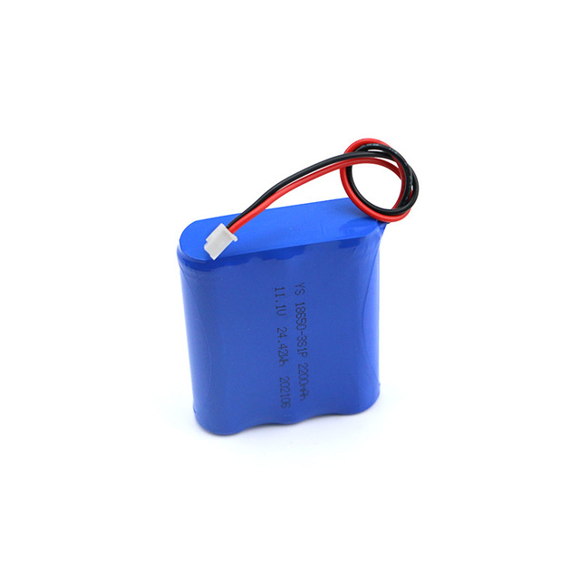 18650 oplaadbare lithiumbatterijen van 2200 mah , 11.1v 12v met stekker, serie 3 visverlichting, driehoekige zaklamp, krachtige led-verlichting