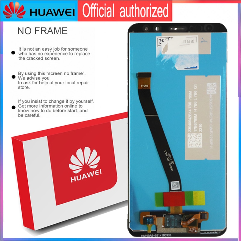 Original 5,9 ''Display mit Rahmen Ersatz für Huawei Mate 10 Lite LCD Touch Screen Digitizer Montage Nova 2i RNE-L21