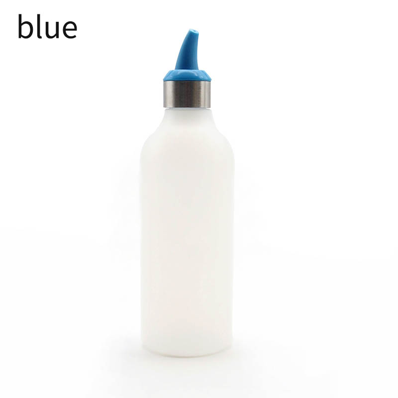 450ml Würze Flaschen Spender Kochen Werkzeug quetschen Flasche BBQ Grill Werkzeuge Küche Zubehör Kunststoff Marmelade Soße Flaschen: Blau