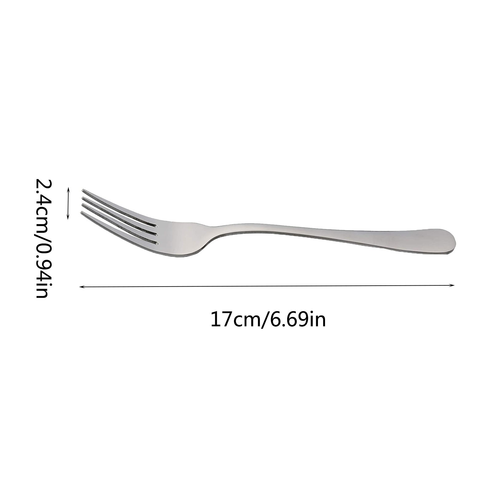 6Pcs Tea Fork Stainless Steel Tableware Set Fruit Fork Dinnerware Cutlery Set Cake Snack Gold Salad Fork Kitchen Utensils