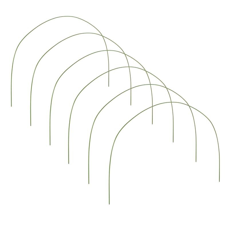 6 Pièces 2.4/3.2/4mm Serre Cerceaux Usine Cerceau Cultiver Jardin Tunnel Cerceau pour la Couverture Végétale Monture De Support Outils Agricoles