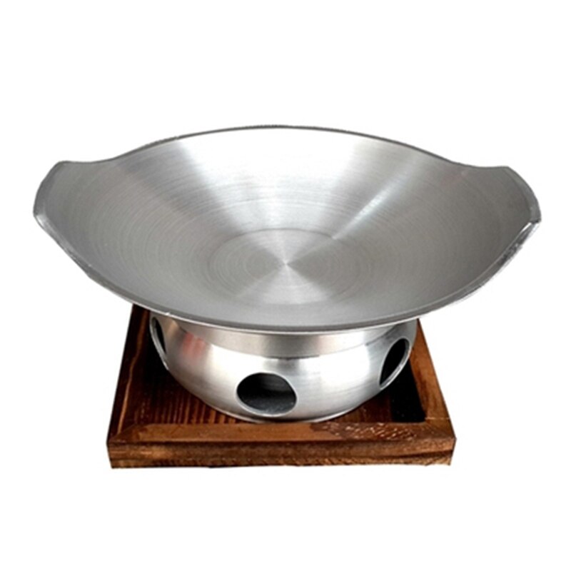 9-inch thickened aluminum alloy Uncoated dry pot Self service pot Small heating pot Alcohol stove suit pot Cooking pot