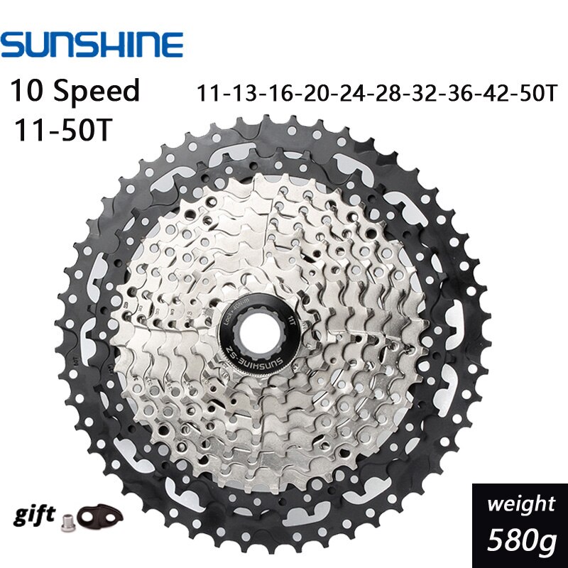 Cykel mtb kassette 8s 9s 10s 11s speed 32/36/40/42/46/50t frihjul breddeforhold mountainbike svinghjul: 10 hastighed 11-50t