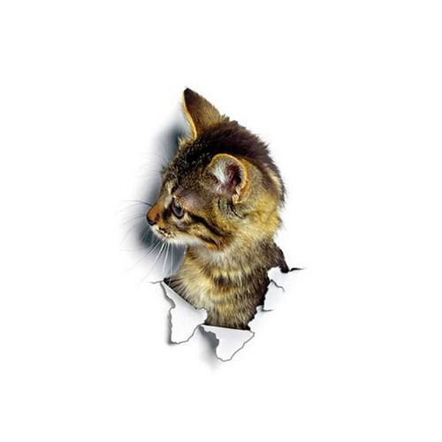 Drôle chat chien autocollants Stickers muraux ménage mur fenêtres voiture verre décoration autocollants Stickers muraux décor à la maison salon: 12