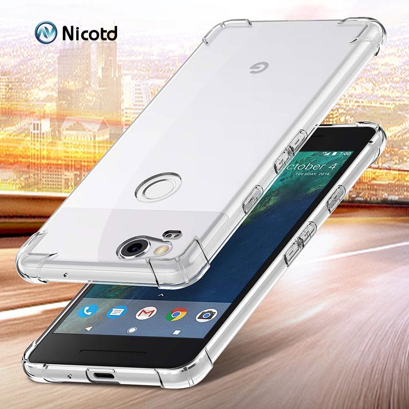 Nicotd Transparent Case For Google Pixel 2 XL Soft TPU Silicone Clear Back Coque Case Cover For Google Pixel 3 XL Pixel2 Pixel3