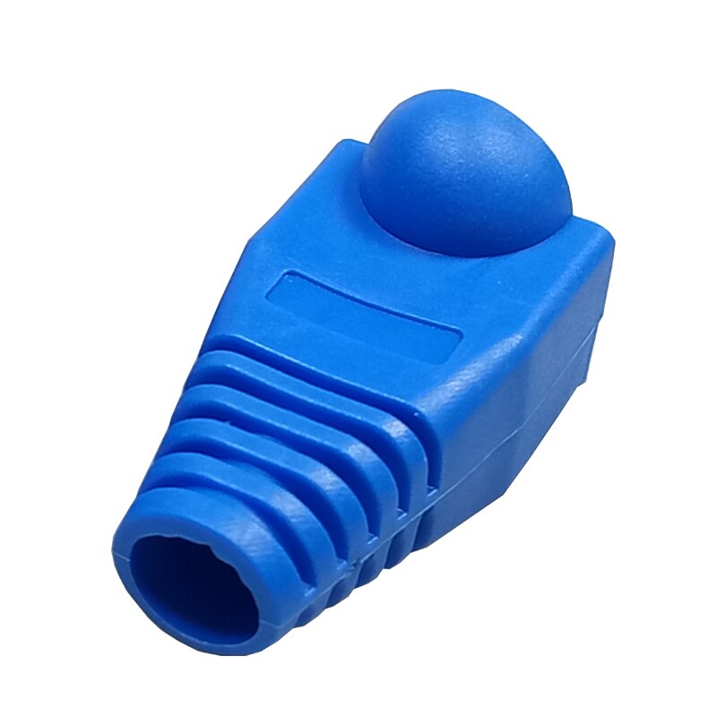 10 stk/parti  rj45 hættestik 9 farver kat 5 5e 6 rj45 ethernet netværkskabel hætte trækaflastning støvle  rj45 beskytte boot cap
