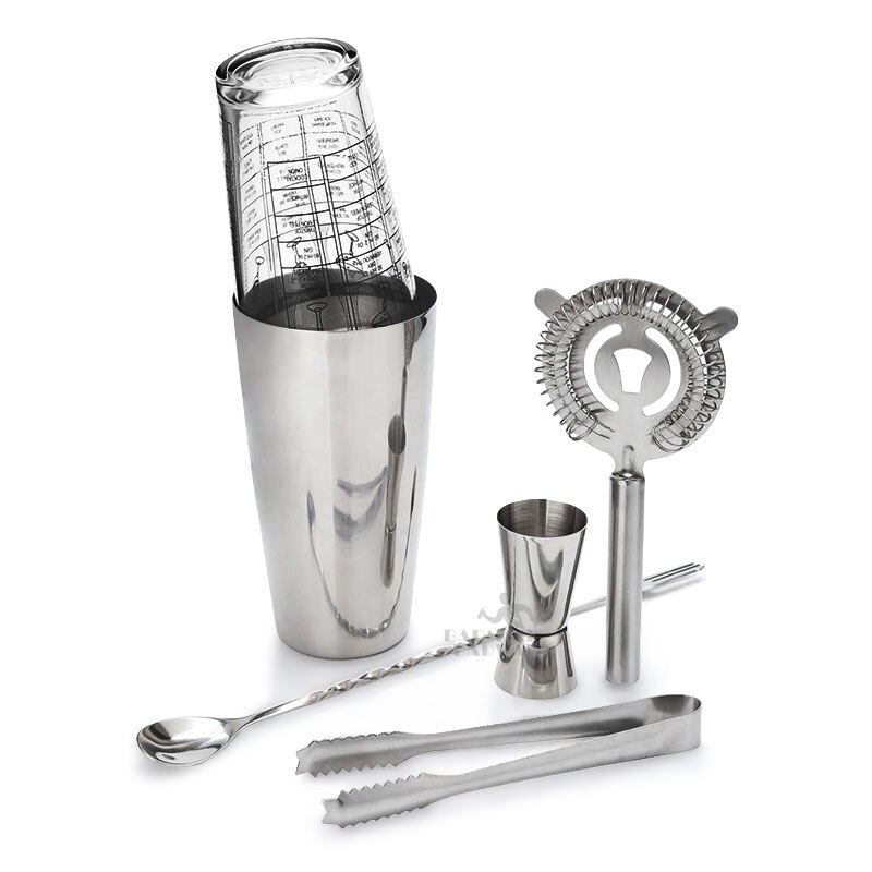 Cocktail Shaker Bar Set Rvs Lounge Cup Boston Shaker Cocktail Shaker