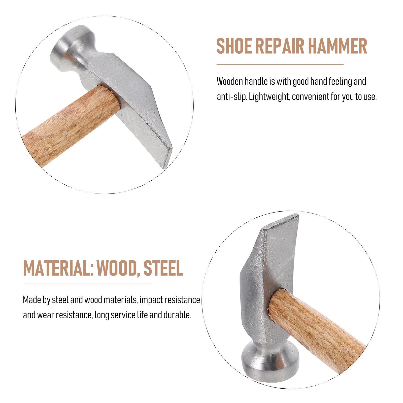 Stahl Hammer Tool Holzgriff Mini Stahl Hammer Haushalt Hammer Reparatur Werkzeug Für Erwachsene Leathercraft Werkzeug Hammer