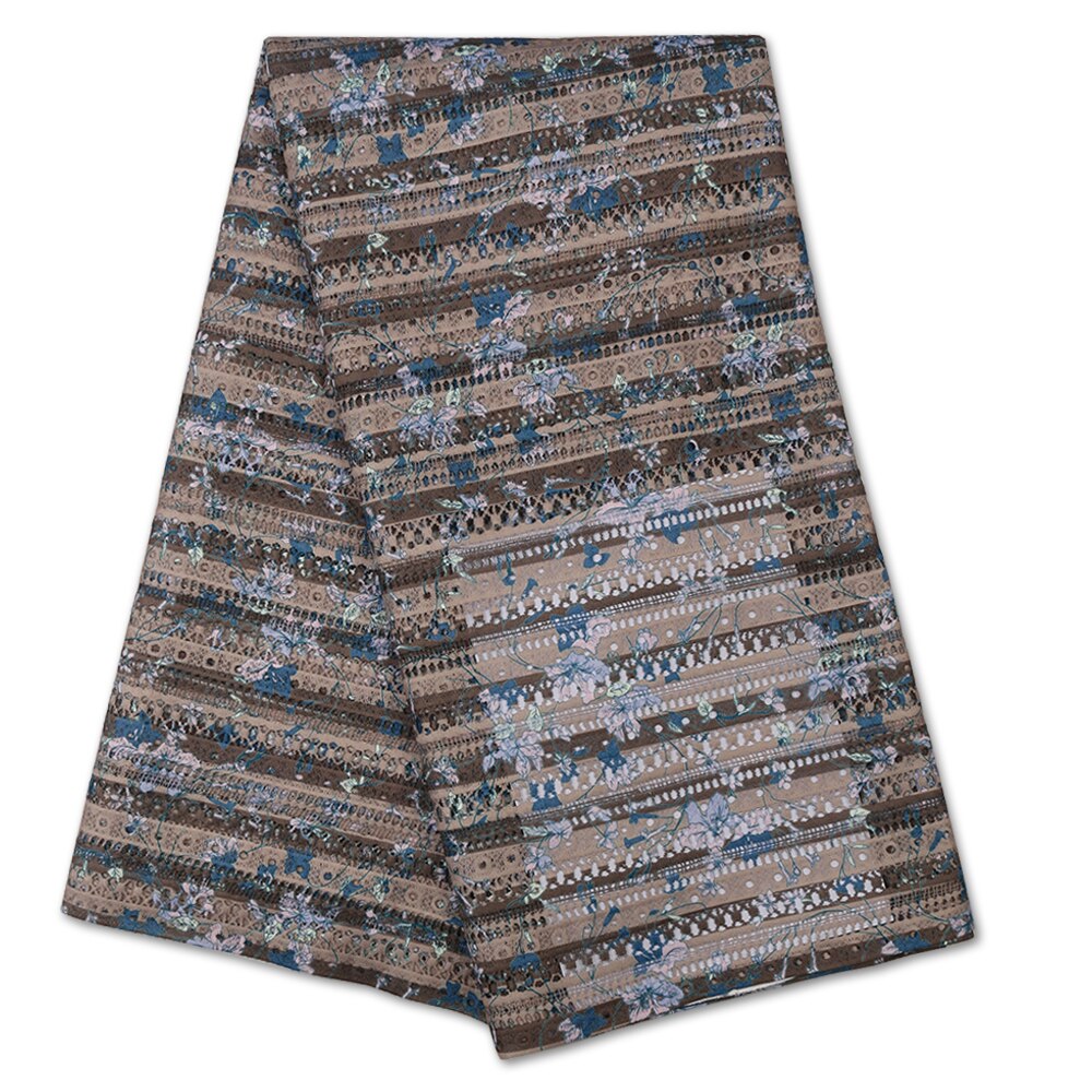 Guipure Cord Lace Fabric African Lace Fabric With Stones Water Soluble Laces For Wedding YA3492B-2