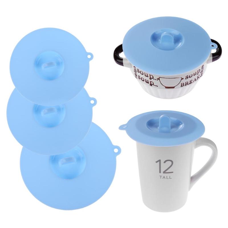 Silikonowa pokrywka na kubek wielokrotnego użytku przeciwpyłowa szczelna miska izolacyjna przykrywka robić kubka ssąca uszczelka pokrywa robić kubka z kawą czapki izolacja termiczna