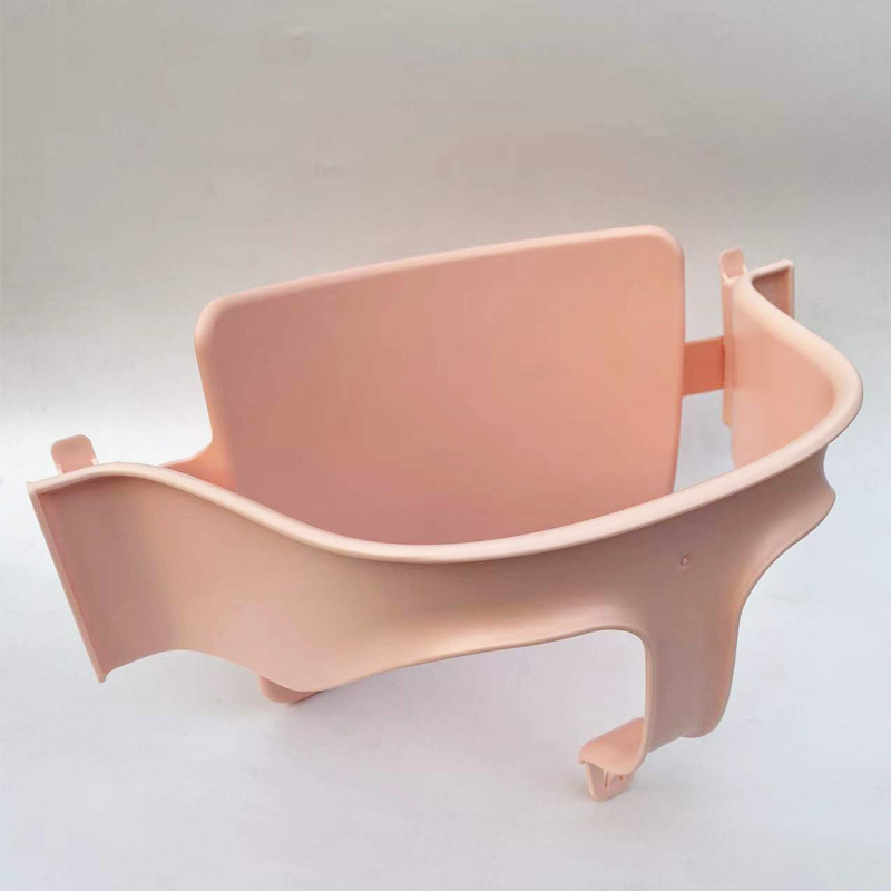 Trona portátil de seguridad, accesorios de respaldo de plástico, silla de bebé, accesorios para sillas de comedor, silla sólida multifunción para bebé: Rosa
