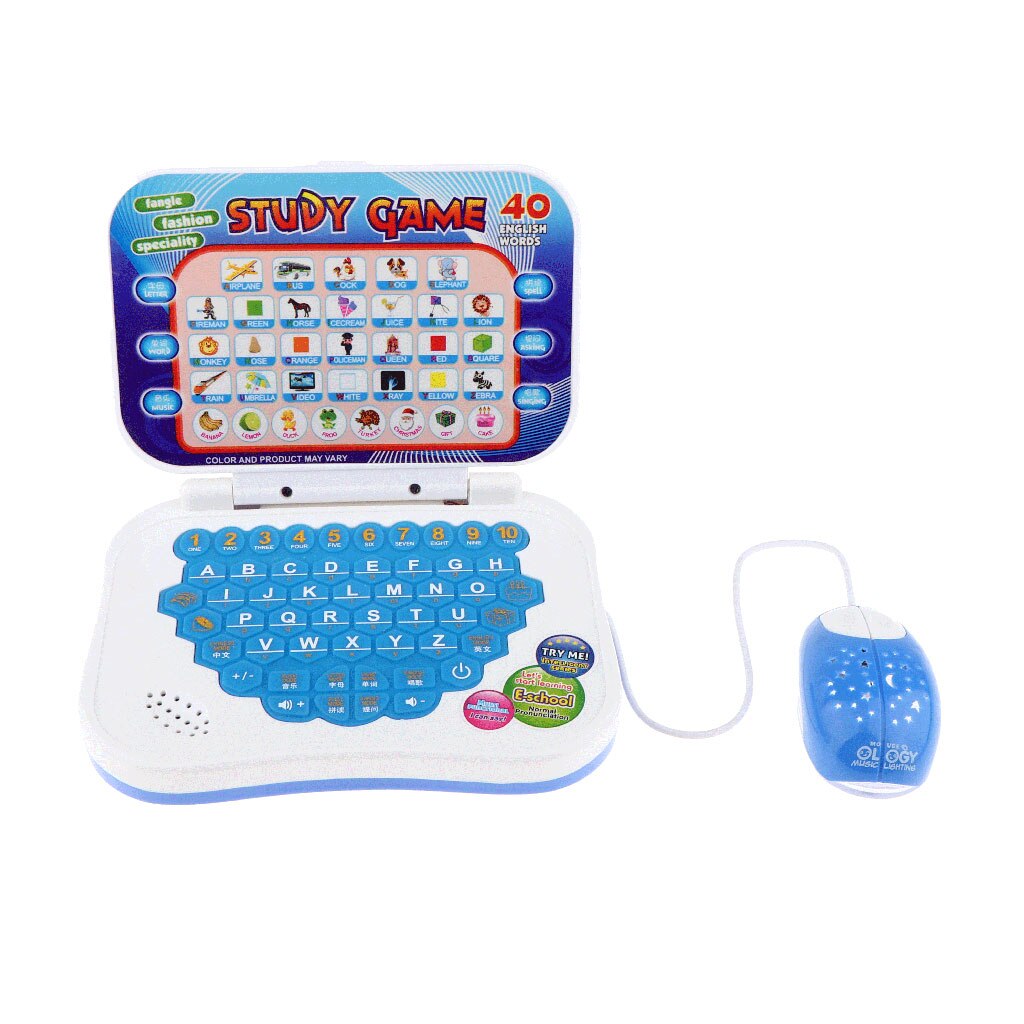 Cartoon Folding Chinese and English Bilingual Education Learning Machine Toy