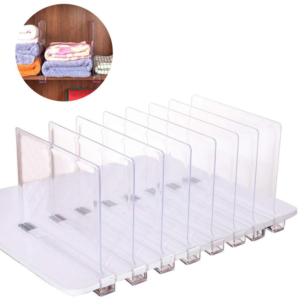 Closet Shelf Dividers Wardrobe Partition Shelves Divider Clothes Acrylic Shelving Storage Organizer Home Decorative