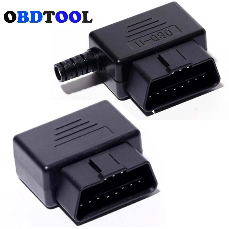 10 stück/lot 16- loch-auto-obdii-stecker obd 2 obd 2 16- pin-kfz-stecker obd -ii 16- pin-buchse l-typ-scanner-adapter