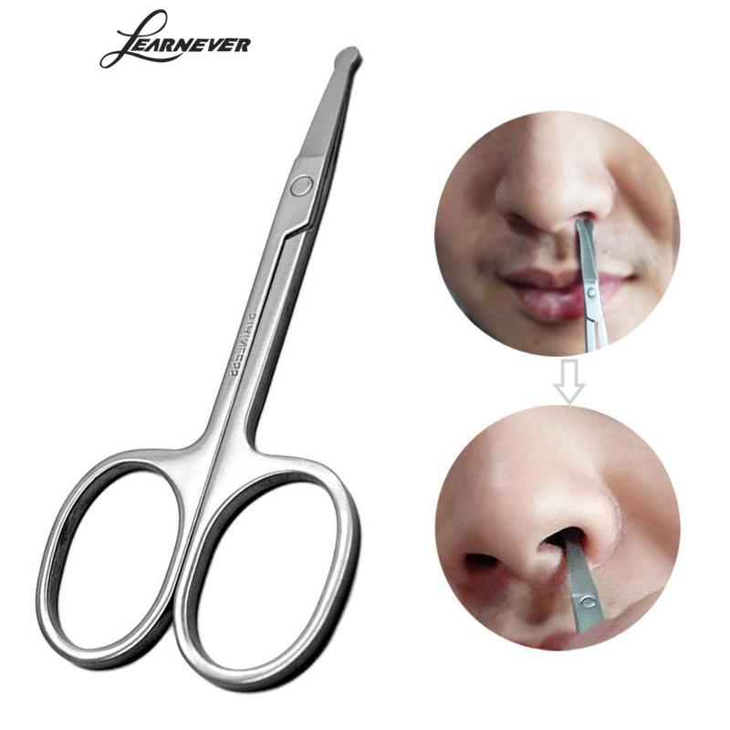 Tijeras de maquillaje de acero con punta afilada, herramientas de belleza para maquillaje de cejas, tijeras de manicura para mujer, pinzas de corte de pelo de bebé