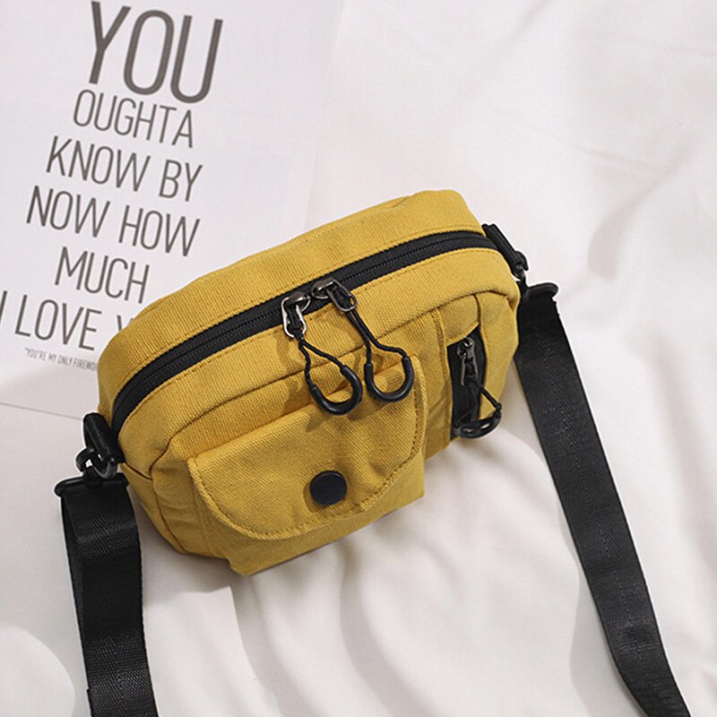 Korean Mini Student Bag Cell Phone Bags Simple Mini Crossbody Bags Casual Ladies Flap Shoulder Bag Girls Messenger Bag